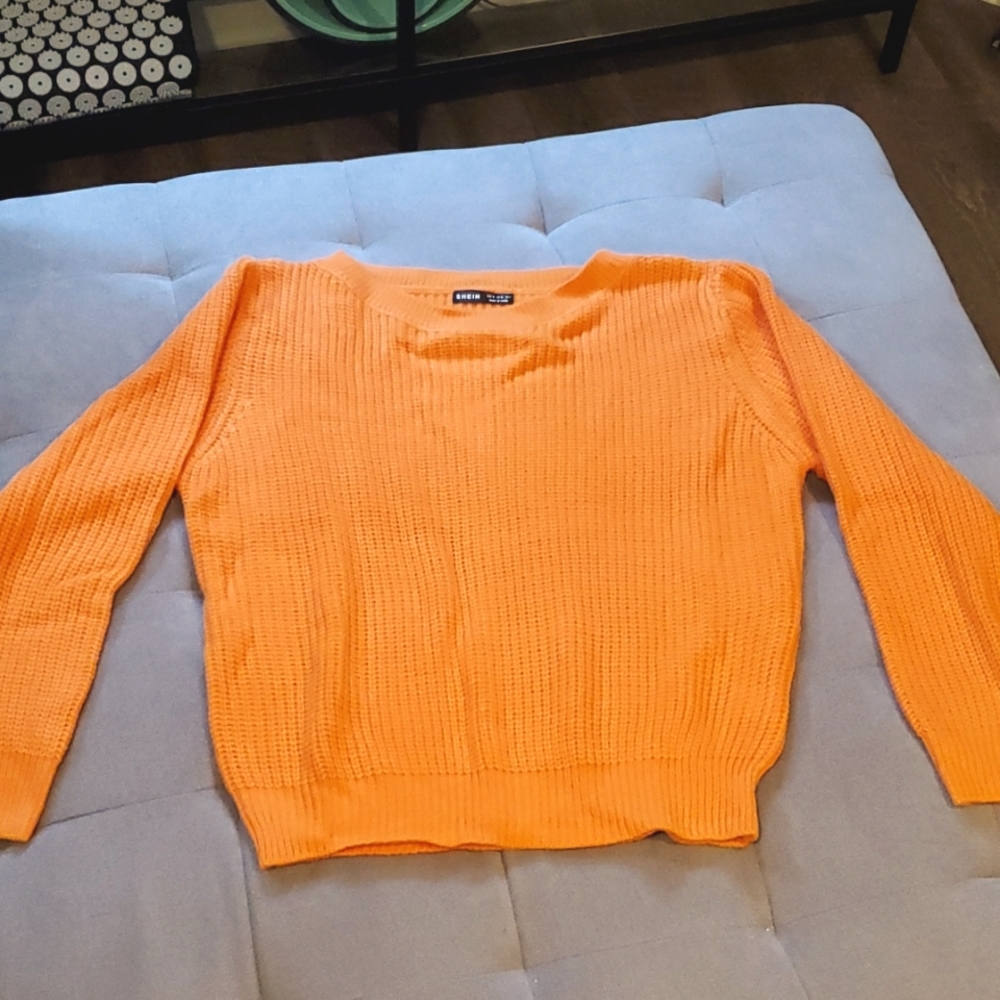 Orange Shein Sweater